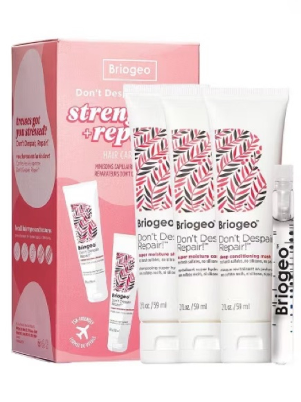$32 msrp new sealed Briogeo don’t despair repair kit haircare minis clean